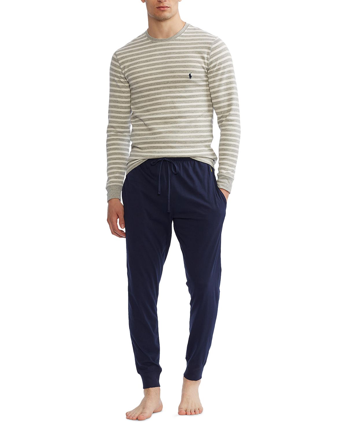 Polo Ralph Lauren Striped Long-sleeve Sleep T-shirt Andover Stripe