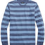 Polo Ralph Lauren Striped Long-sleeve Sleep T-shirt Royal Heather/River Blue
