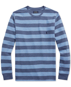 Polo Ralph Lauren Striped Long-sleeve Sleep T-shirt Royal Heather/River Blue thumbnail 2
