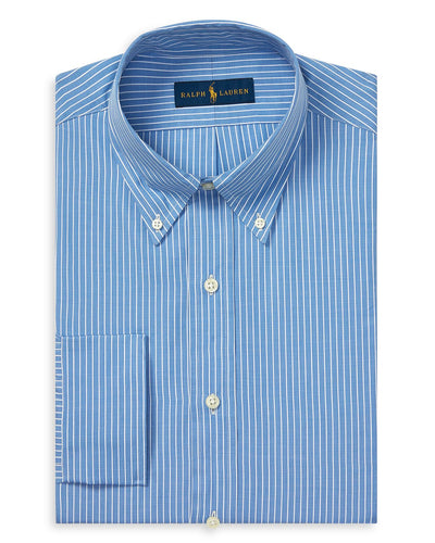 Polo Ralph Lauren Striped Oxford Slim Fit Dress Shirt Blue/White