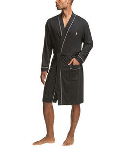 Polo Ralph Lauren Terry Kimono Robe Polo Black thumbnail 1