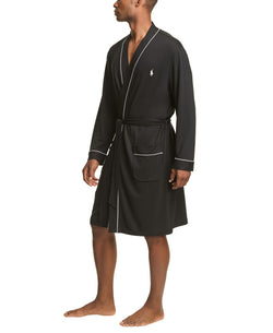 Polo Ralph Lauren Terry Kimono Robe Polo Black thumbnail 2