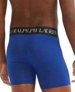 Polo Ralph Lauren Three-pack 4d-flex Microfiber Briefs Royal/Camo/Blue thumbnail 3