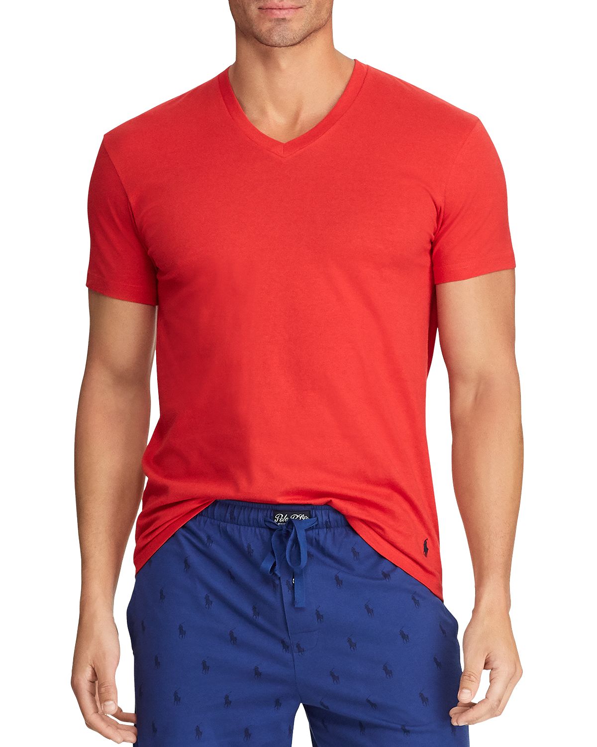 Polo Ralph Lauren Wicking 3 Pack V-neck Classic Fit Tee Red/Blue/Navy