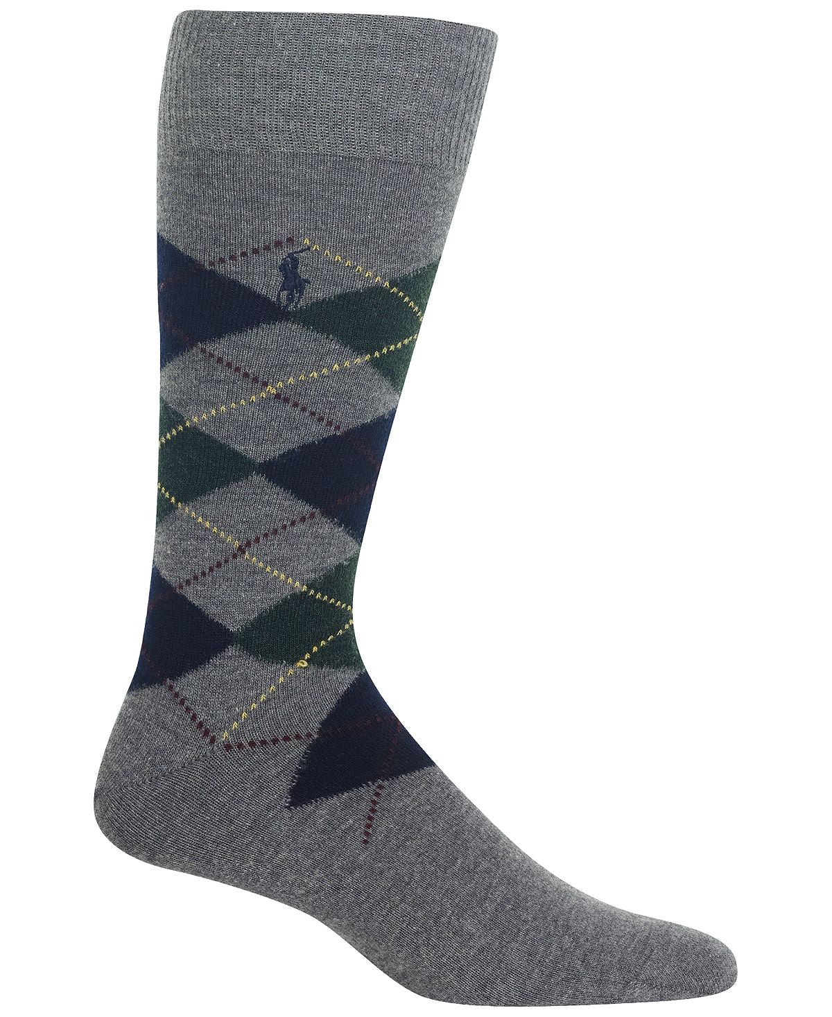 Polo Ralph Lauren Wool Argyle Boot Sock Grey Heather