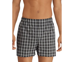 Polo Ralph Lauren Woven Boxer Briefs Pack Of 3 Gray/Black thumbnail 4