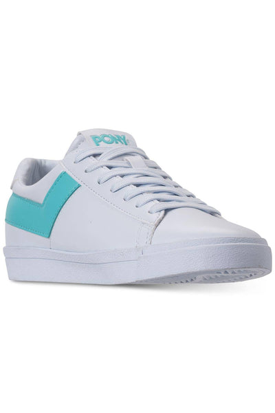 Pony White/Aqua Top-Star Lo Core Sneakers