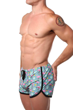 Pool Boy Flamingos Swim Short thumbnail 2