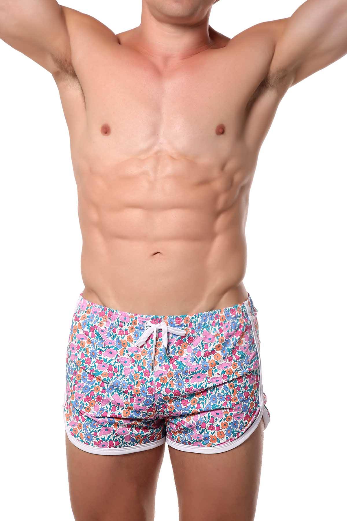 Pool Boy Flowers Swim Short