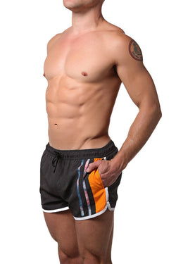 PoolBoy Charcoal Retro Side Split Short thumbnail 1
