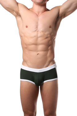 PoolBoy Green Contrast Swim Trunk thumbnail 2