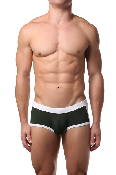 PoolBoy Green Contrast Swim Trunk