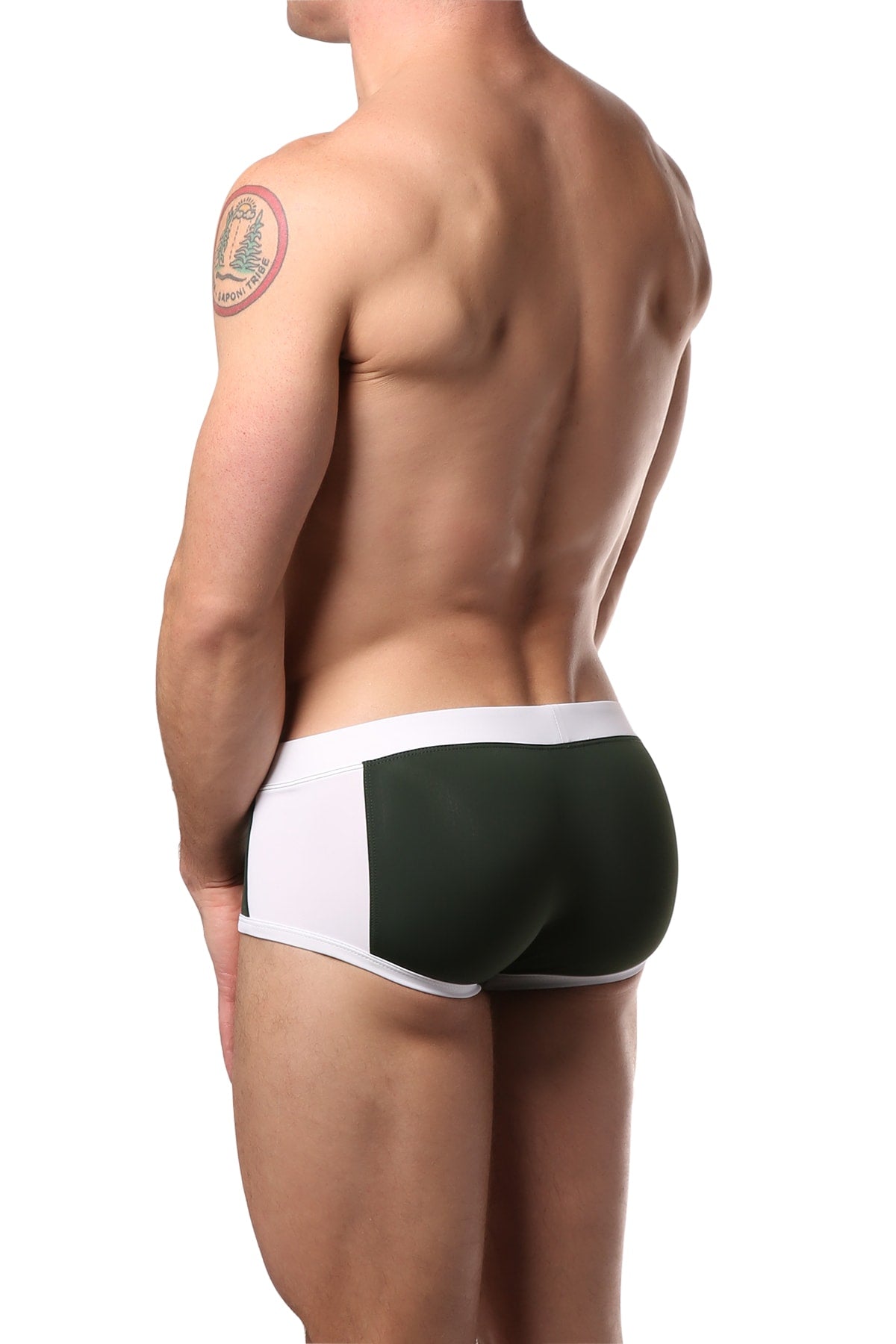 PoolBoy Green Contrast Swim Trunk