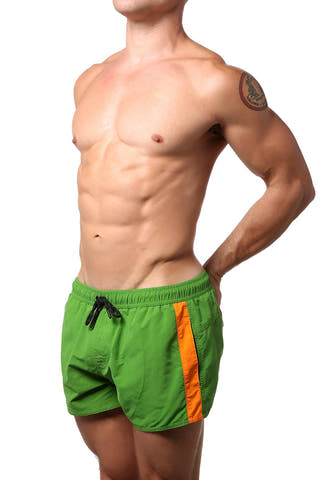 PoolBoy Green Side Split Short