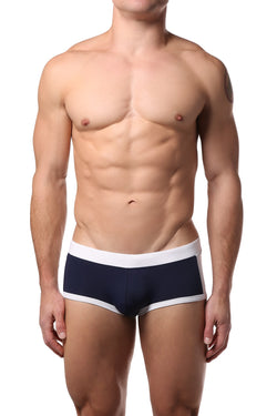 PoolBoy Navy Contrast Swim Trunk thumbnail 1