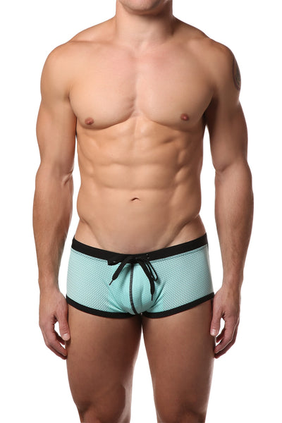 PoolBoy Teal Mesh Swim Boxer