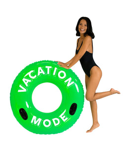 Poolcandy Sweet Shop Sour Apple"vacation Mode" 48" Pool Tube With Handles Green thumbnail 2