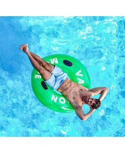 Poolcandy Sweet Shop Sour Apple"vacation Mode" 48" Pool Tube With Handles Green thumbnail 4