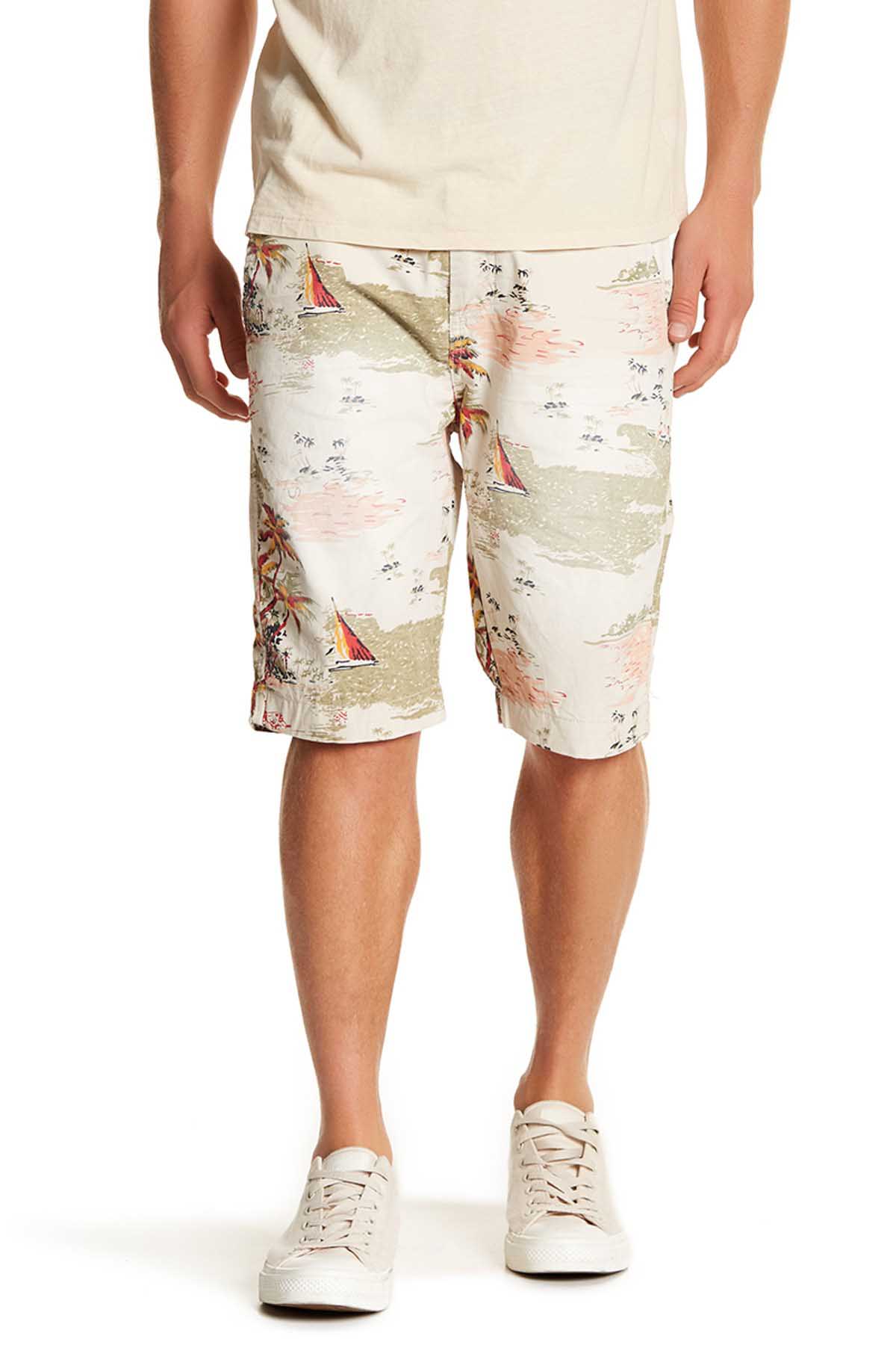 Pop Icon Cream Island Flat Front Short
