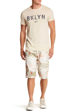 Pop Icon Cream Island Flat Front Short thumbnail 3