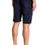 Pop Icon Dark Blue Leaf Flat Front Short