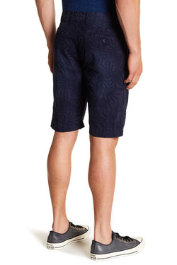 Pop Icon Dark Blue Leaf Flat Front Short thumbnail 2