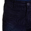 Pop Icon Dark Blue Leaf Flat Front Short