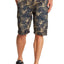 Pop Icon Khaki Leaf Flat Front Short