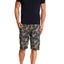 Pop Icon Khaki Leaf Flat Front Short