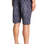 Pop Icon Navy Floral Flat Front Short