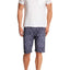 Pop Icon Navy Floral Flat Front Short