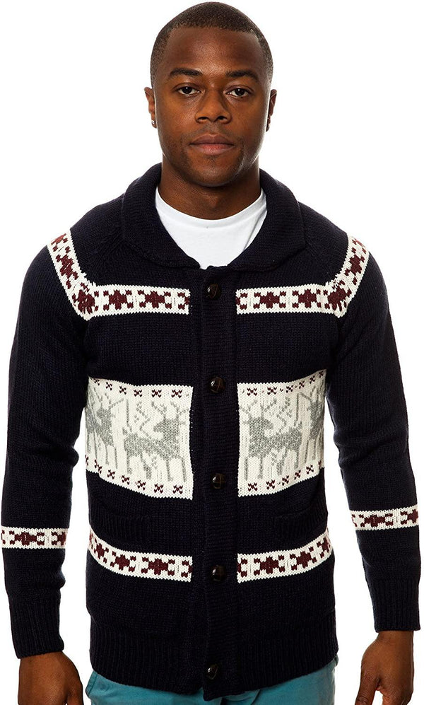 Premium Lounge Jeans Navy Winter Cardigan