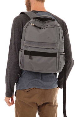 Premium Xpressions Charcoal/Black Laptop-Sleeve Backpack thumbnail 2