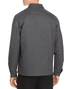 Ps Paul Smith Micro-houndstooth Shirt Jacket Gray Black thumbnail 2