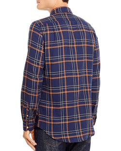 Ps Paul Smith Plaid Tailored Regular Fit Button-down Shirt Navy thumbnail 2