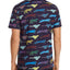 Ps Paul Smith Short-sleeve Cheetah Print Regular Fit Shirt Navy