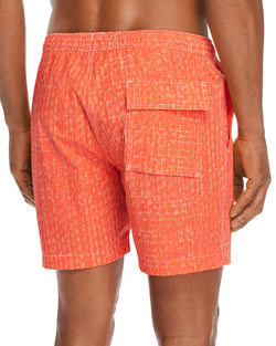 Psycho Bunny Crosshatch Print Swim Trunks Paradise thumbnail 2