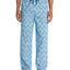 Psycho Bunny Logo Print Pajama Pants In Celeste Bunny
