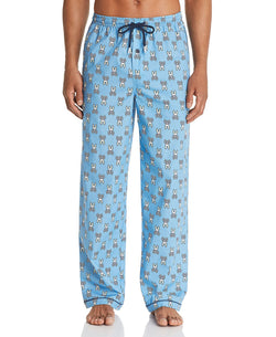 Psycho Bunny Logo Print Pajama Pants In Celeste Bunny thumbnail 1