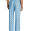 Psycho Bunny Logo Print Pajama Pants In Celeste Bunny