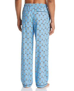 Psycho Bunny Logo Print Pajama Pants In Celeste Bunny thumbnail 2