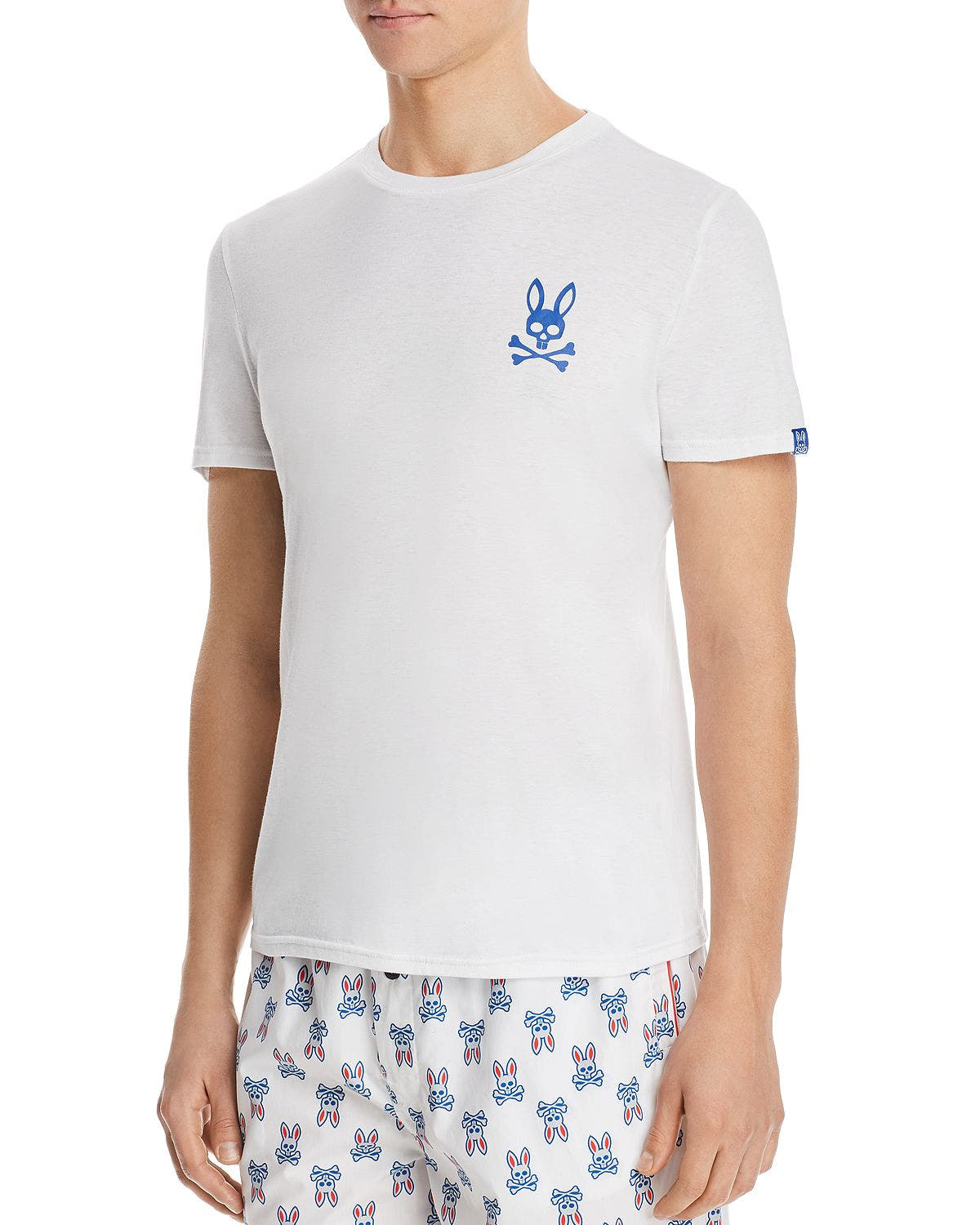 Psycho Bunny Logo Tee White