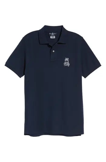 Psycho Bunny Men's Camo Polo Blue