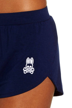 Psycho Bunny Peacoat-Blue Scalloped Modal Drawstring Short thumbnail 4