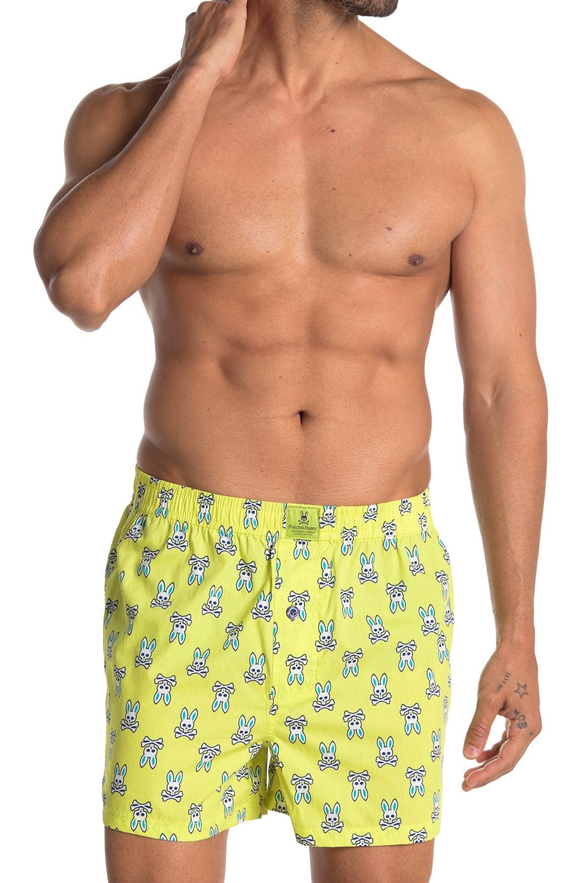 Psycho Bunny Woven Boxer Lime