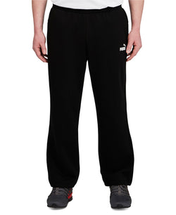 Puma Big & Tall Slim-fit Logo-print Fleece Joggers Black thumbnail 1