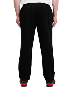 Puma Big & Tall Slim-fit Logo-print Fleece Joggers Black thumbnail 2
