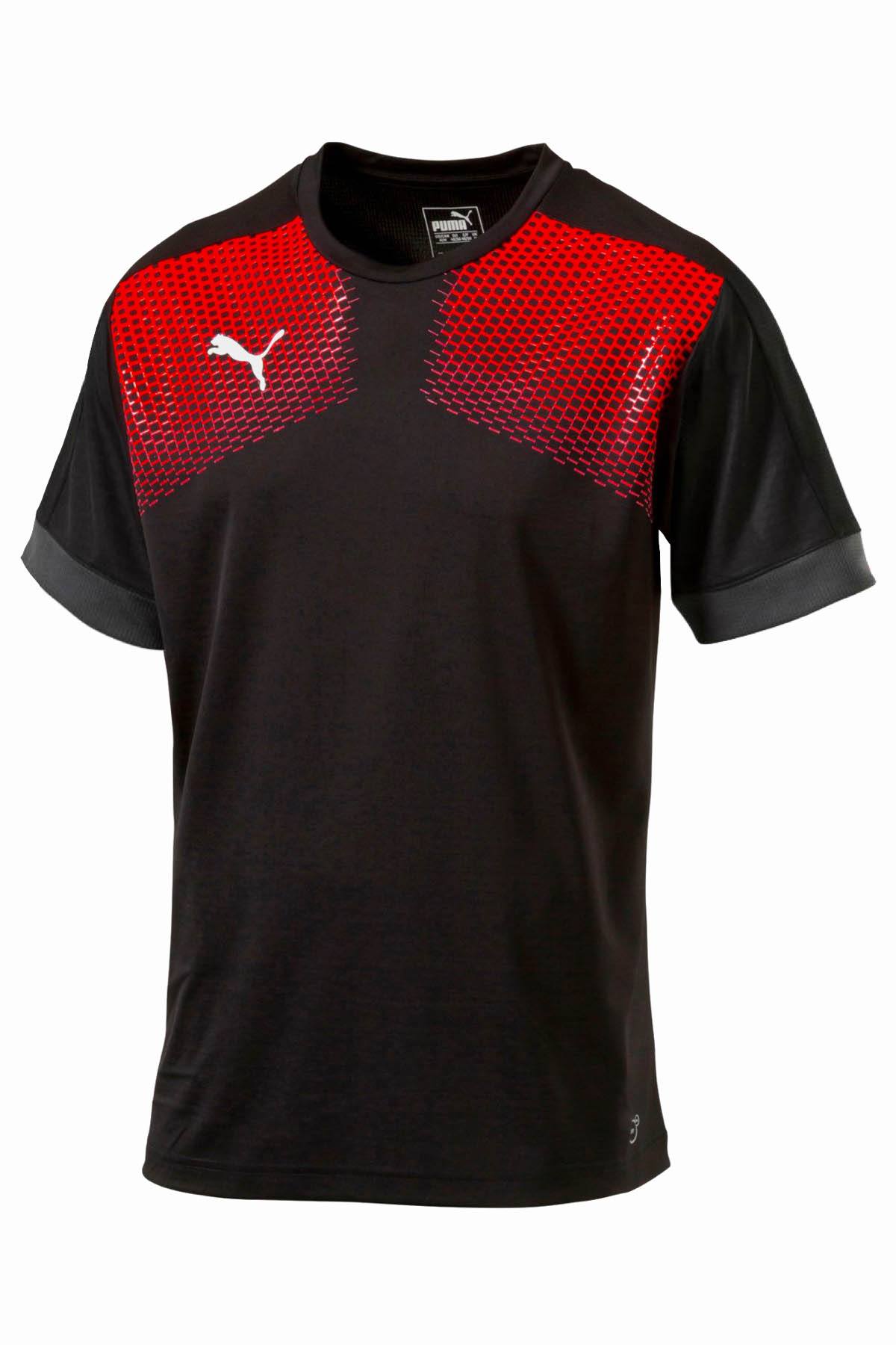 Puma Black/Red Dry-Cell Power-Cool Performance Shirt