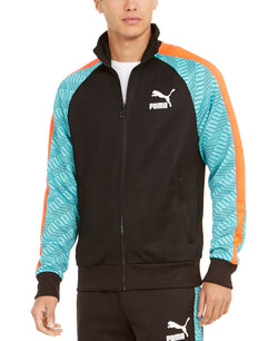 Puma Colorblocked Track Jacket Black/turq thumbnail 1