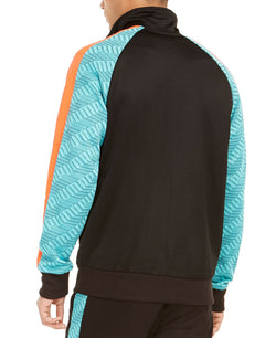 Puma Colorblocked Track Jacket Black/turq thumbnail 2